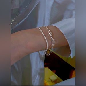 925 Sterling Silver Bracelet (2 pieces)